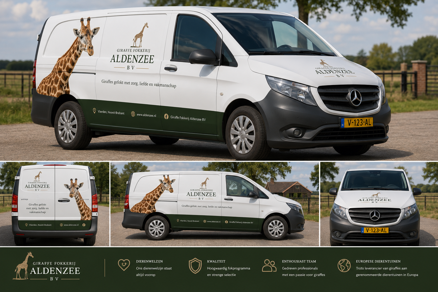 Aldenzee bedrijfswagen belettering